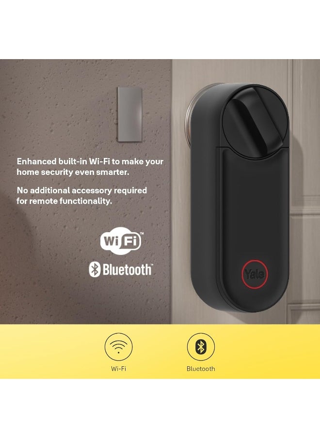 Yale Yale Smart Door Lock Linus L2, Black - Keyless Entry, Easy Installation, Built-in WiFi & Bluetooth, Remote Access, Virtual Keys, Retrofit Over Euro Profile Cylinder, Instant Alerts  - Image 4