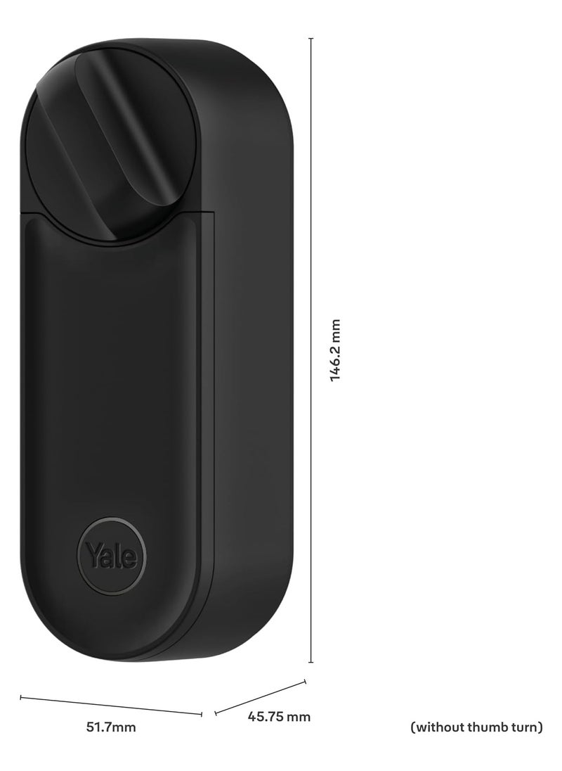 Yale - Yale Smart Door Lock Linus L2, Black - Keyless Entry, Easy Installation, Built-in WiFi & Bluetooth, Remote Access, Virtual Keys, Retrofit Over Euro Profile Cylinder, Instant Alerts - Image 1