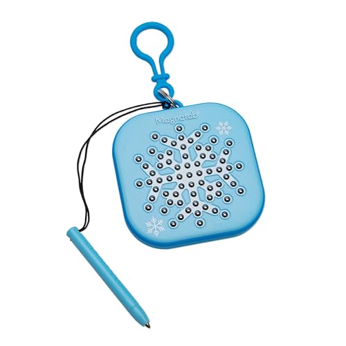 PlayMonster Magnatab Minis Sensory Toys Magnetic Drawing Tool Toddler Writing Practice Sensory Play Fidget Toys Stylus Included TravelFriendly Ages 3 Snowflake - Image 1