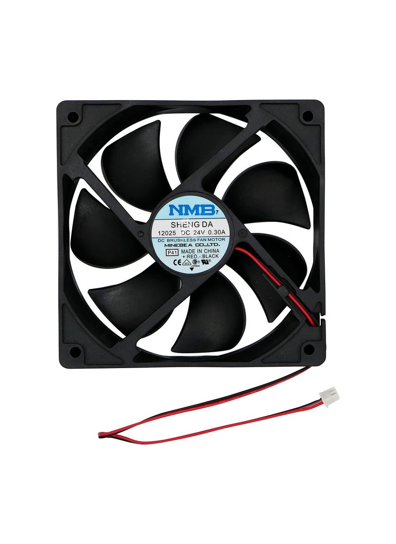 Nmb Technologies مروحة تبريد 24 فولت - FAN24-120 - 120x120 مم - أسود  - Image 1
