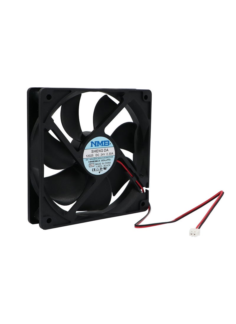 Nmb Technologies مروحة تبريد 24 فولت - FAN24-120 - 120x120 مم - أسود  - Image 2