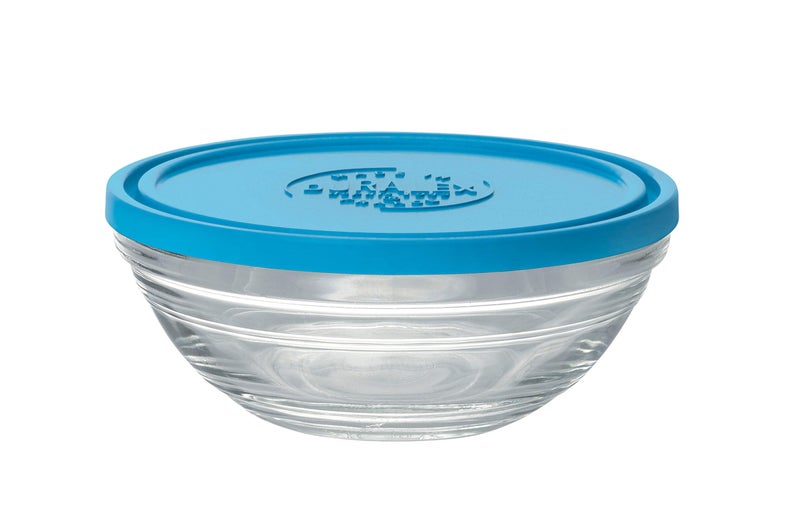 Duralex Freshbox Round 4 3/4" with Blue Lid 1 Pcs (9064AM) - Image 4