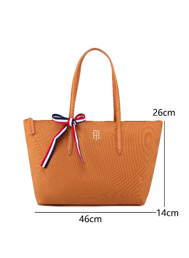 Tommy Hilfiger Denim Tommy Hilfiger Tote Bag for Women , Fashion Versatile Signature Tape Large Capacity Shoulder Bag Handbag for Travel, Work, Gym, - Image 5