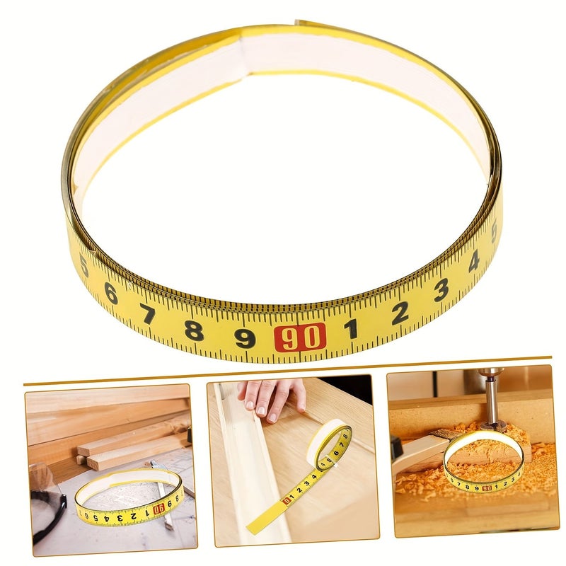 Self Adhesive Metric Tape Measure 196.85inch Forward Reverse and Center Start Readout for Workbenches - Image 5