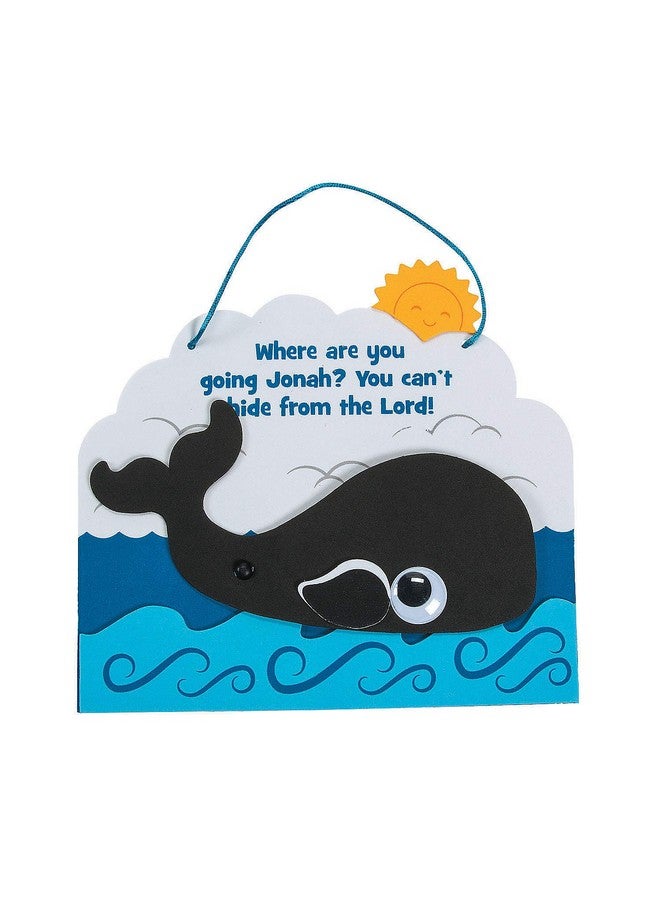 Fun Express Jonah and The Whale Craft Kit - Makes 12 - Religious Crafts for Kids and Fun Sunday School Activities - Image 1