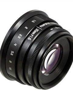 Fotasy Manual 35mm f1.6 APSC Lens for M43 MFT Micro 4/3 Mirrorless Cameras, Compatible with Panasonic G9 GH5 GX7 GX8 GX9 GX850 G90 G91 G95 G100 Olympus E-M1 E-M5 E-M10 I II III E-PM2 E-PM1 Pen-F E-M1X  - Image 1