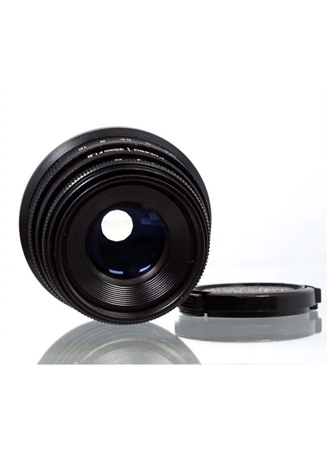 Fotasy - Manual 35mm f1.6 APSC Lens for M43 MFT Micro 4/3 Mirrorless Cameras, Compatible with Panasonic G9 GH5 GX7 GX8 GX9 GX850 G90 G91 G95 G100 Olympus E-M1 E-M5 E-M10 I II III E-PM2 E-PM1 Pen-F E-M1X - Image 1