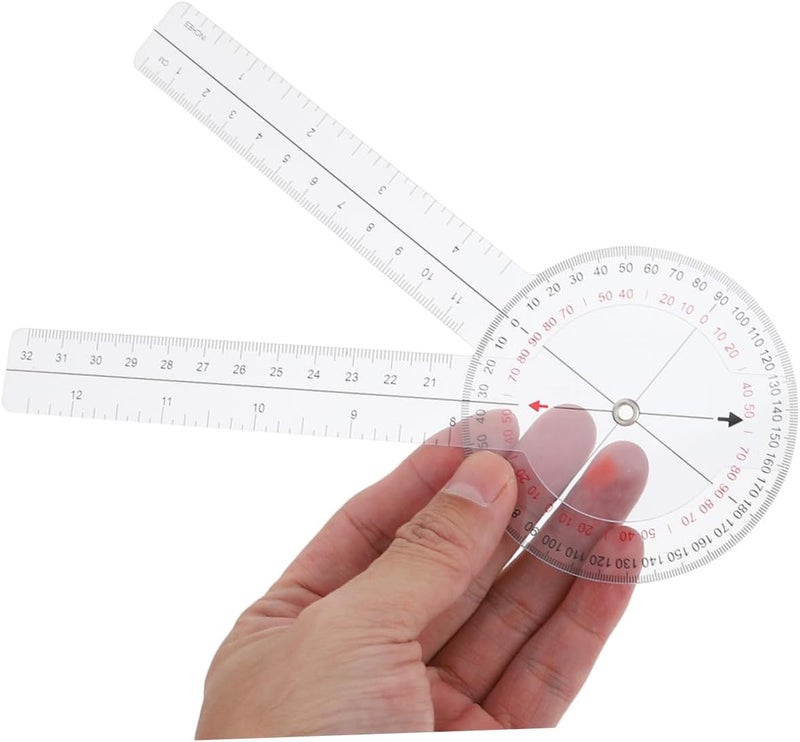 Gadpiparty 2pcs Spinal Goniometer Protractor Rotary Angle Ruler for Accurate Measurements Lightweight Design for Engineers Designers Students Easy to Carry Go Use - Image 4