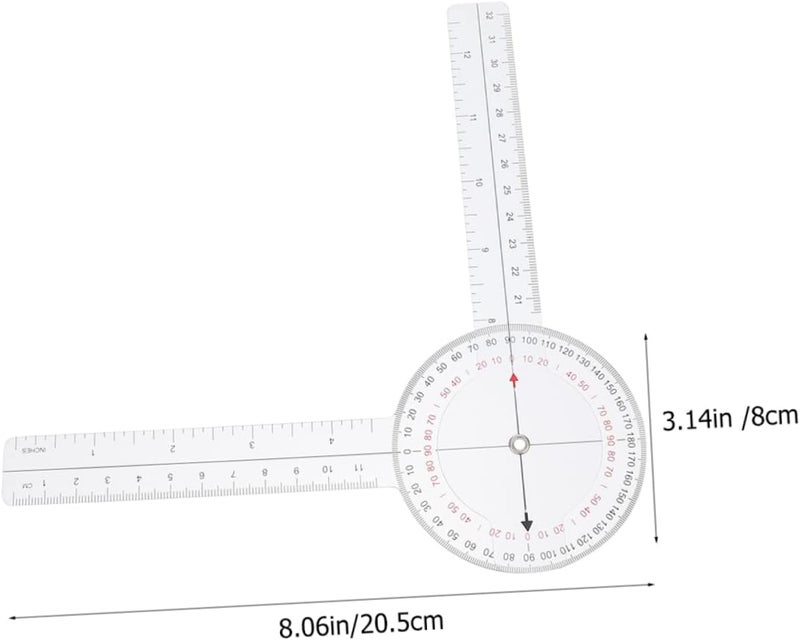 Gadpiparty 2pcs Spinal Goniometer Protractor Rotary Angle Ruler for Accurate Measurements Lightweight Design for Engineers Designers Students Easy to Carry Go Use - Image 2
