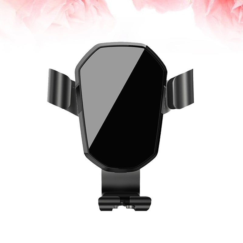 2pcs Metal Car Holder Anti-fall Scratching Car Air Outlet Bracket for (Black) - Image 2