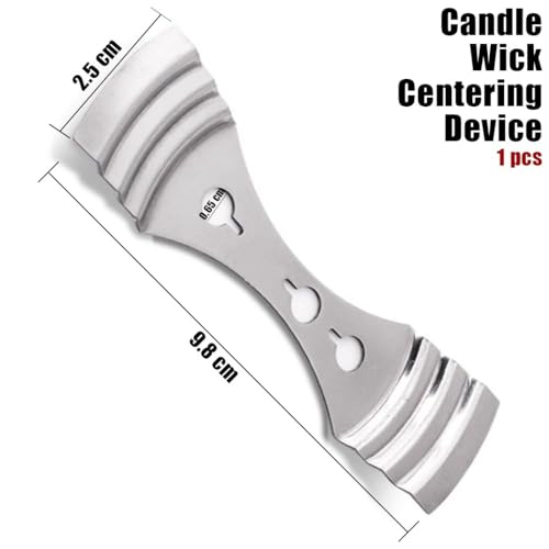 EricX Light 8 inch Candle Wick with Candle Wick Stickers and Candle Wick Centering Device,60 pcs for Candle Making - Image 4