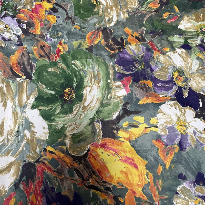 SUOUO Dark Green Vintage Floral Blackout Curtains for Bedroom 84 inches Long Rod Pocket Window Drapes for Living Room 2 Panels - Image 5