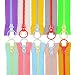 YaHoGa 10PCS 20 Inch 50CM 5 Plastic Zippers with Lifting Ring Pull Close End Resin Zippers for DIY Sewing Craft Bags Garment 20 CE - Image 2