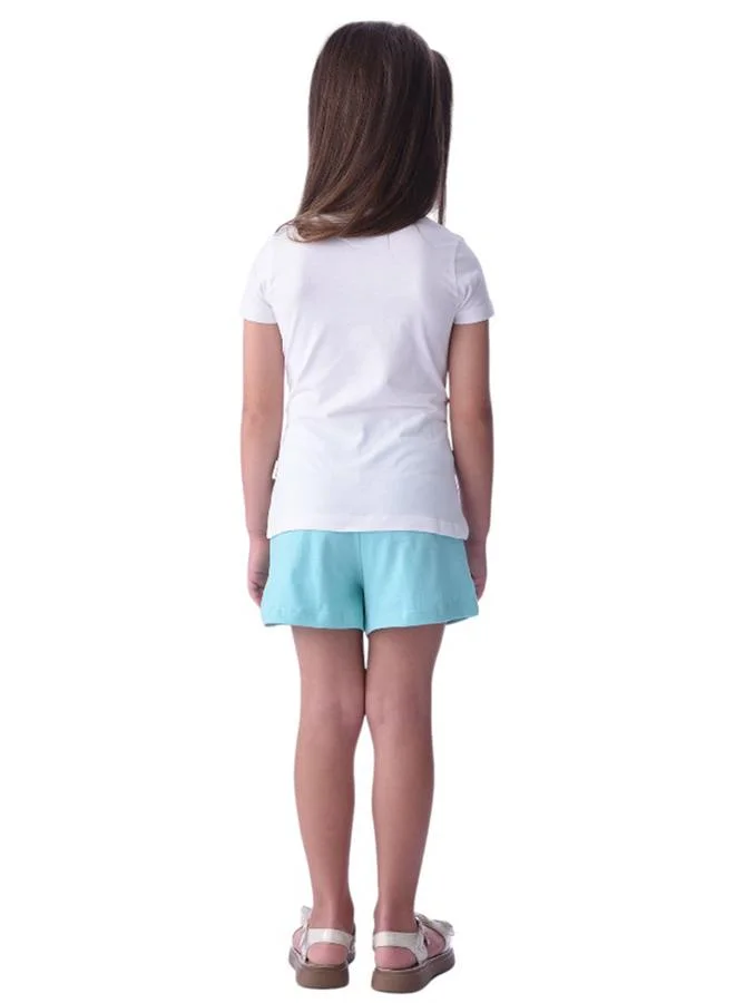 فكتور اند جين Girl Graphic Print T-Shirt & Shorts Set by Styli