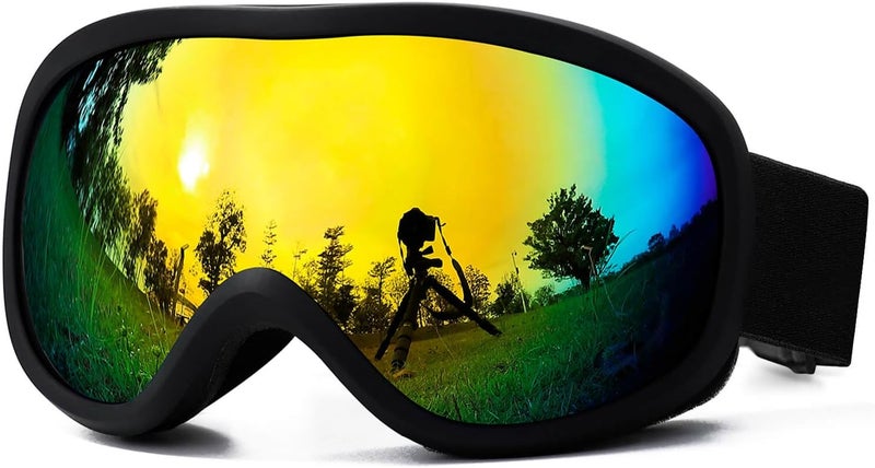 AVV Store OTG Ski Goggles for Men Women With Anti-Fog Dual Layer lens, UV400 Snow Goggle for Snowboarding Snowmobiling Skating - Image 1