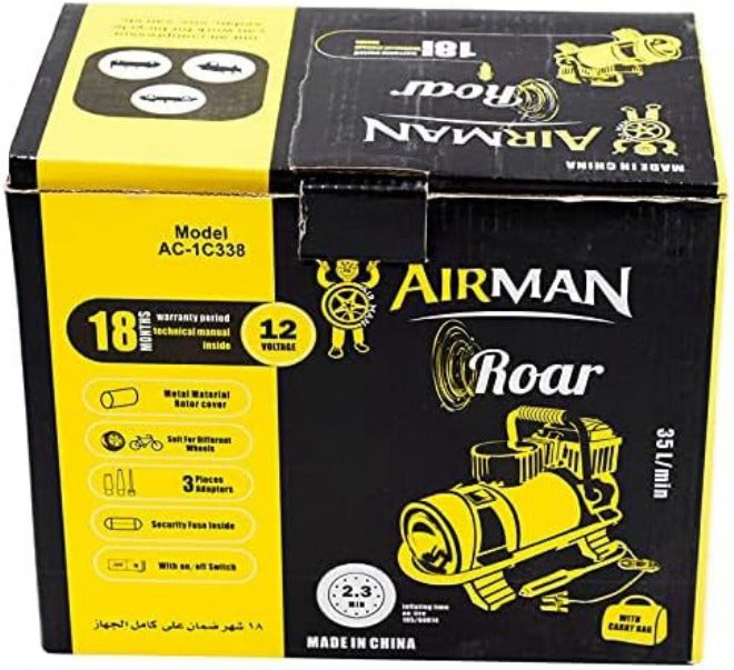 air Compressor blower for car tires 35L/min, Brand aIRMaN - Image 4