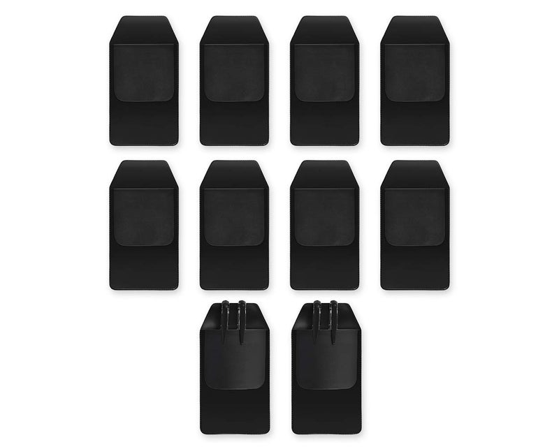 DS.DISTINCTIVE STYLE DS. DISTINCTIVE STYLE Shirt Pocket Protector 10 Pieces PVC Pocket Protectors for School Hospital Office Supplies (Black) - Image 1