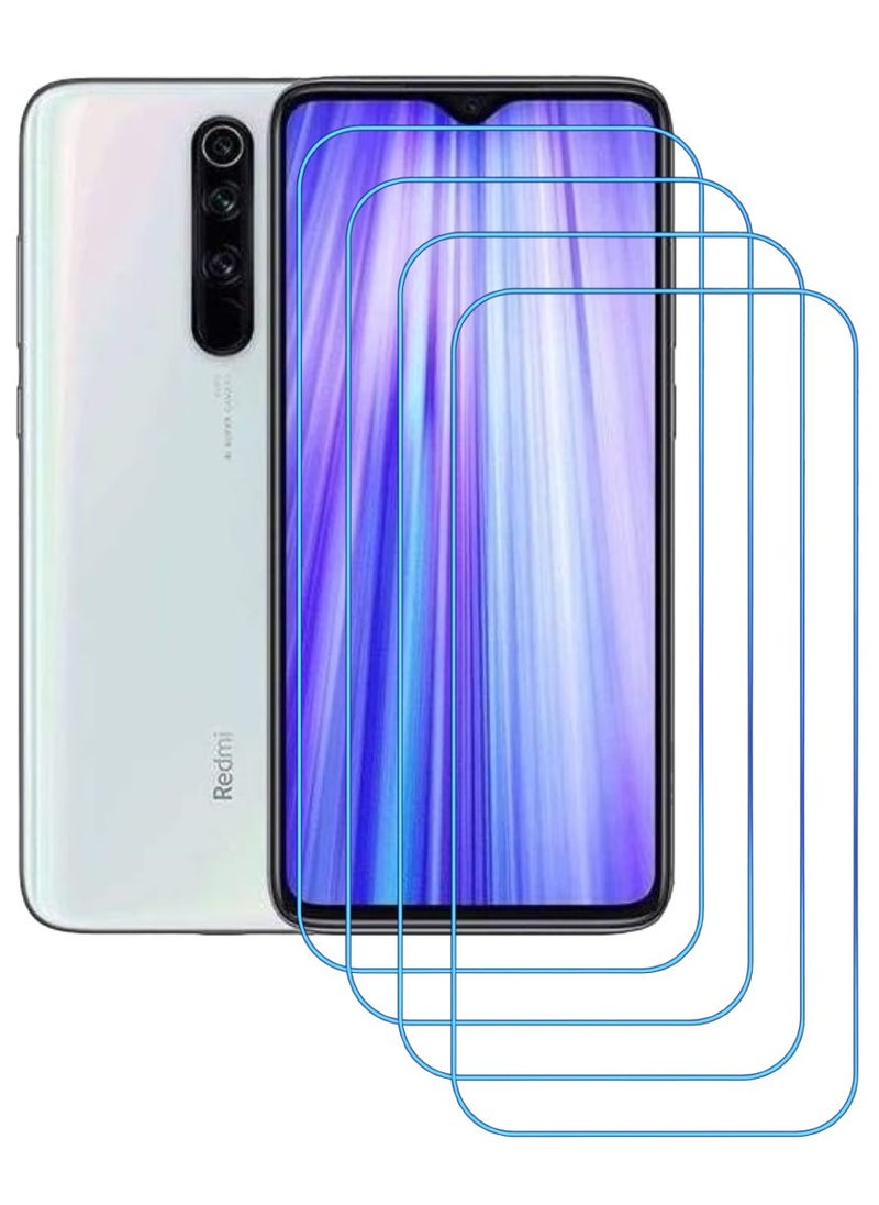 ACLIX 4 Pieces Antistatic ESD Dustproof Premium Quality High Definition Clear Tempered Glass Screen Protector Designed For Xiaomi Redmi Note 8 Pro - Image 1