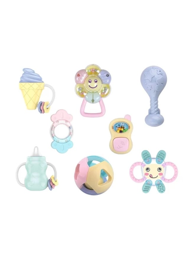 HUANGER طقم ألعاب رنين عضاضة، 8 قطع - Image 3