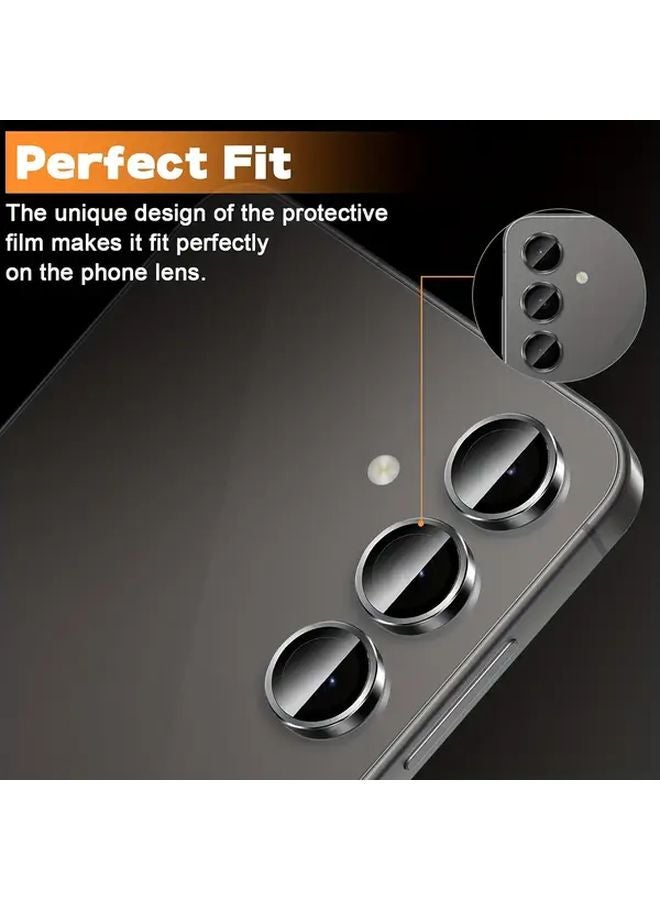 Samsung Galaxy S25 FE Camera Lens Protector 1 Set Tempered Glass Black - Image 5