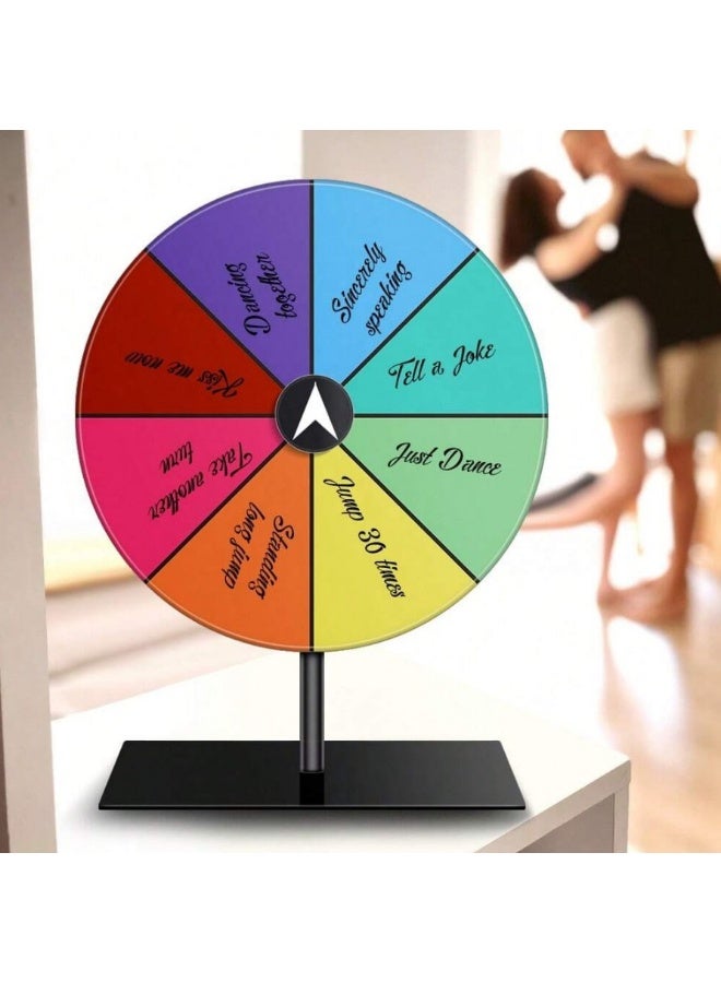 TOYANDONA Wheel for Fortune Game, Spinning Wheel for Prizes, Roulette Wheel, Prize Wheel Game, with Dry Erase Marker and Eraser Wheel for Fortune Spinning Game Carnival Spinning Prize Wheel - Image 3