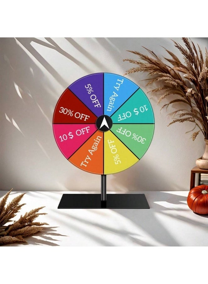 TOYANDONA Wheel for Fortune Game, Spinning Wheel for Prizes, Roulette Wheel, Prize Wheel Game, with Dry Erase Marker and Eraser Wheel for Fortune Spinning Game Carnival Spinning Prize Wheel - Image 2