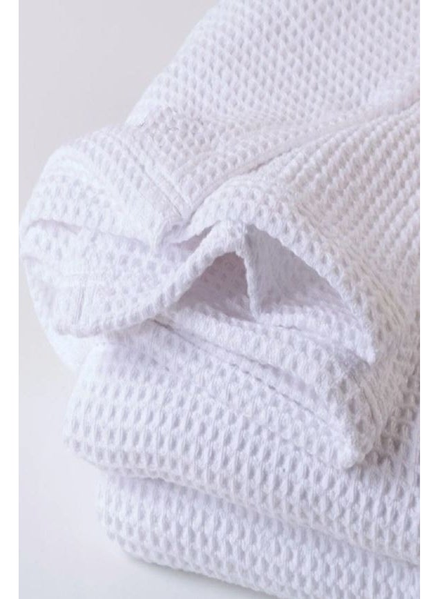 Private Label - White Single Hotel Type 100% Cotton Cotton Pique Blanket 160 x 220 cm - Image 1