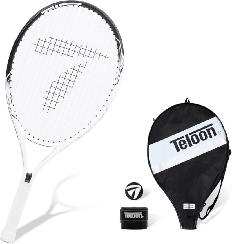 Teloon Kid Tennis Rackets (23, Black-White)