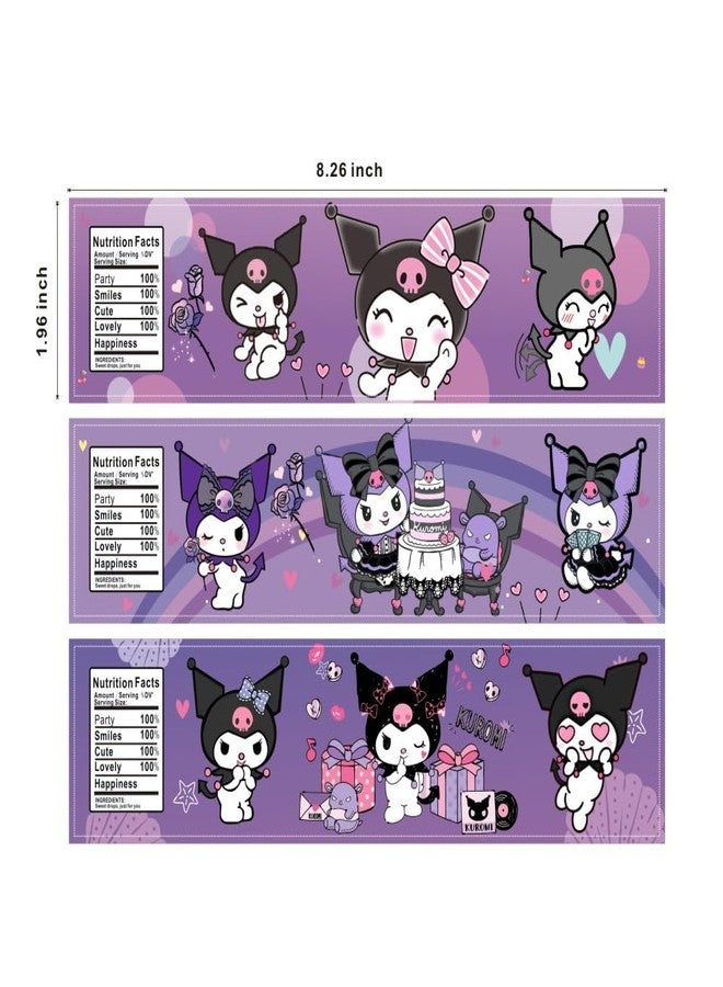 ARHAVI 24PCS Kawaii Water Bottle Labels, Kawaii Birthday Party Supplies for Birthday Decorations - Image 3