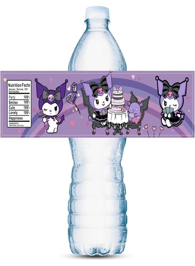ARHAVI 24PCS Kawaii Water Bottle Labels, Kawaii Birthday Party Supplies for Birthday Decorations - Image 4