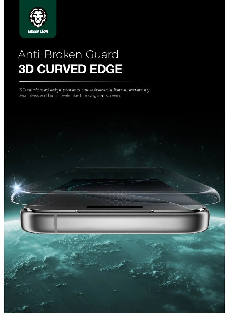 GREEN LION iPhone 17 6.1 Glass / Screen Protector / Sir Louis 3D Curved Advanced Round Edge Glass - Image 4