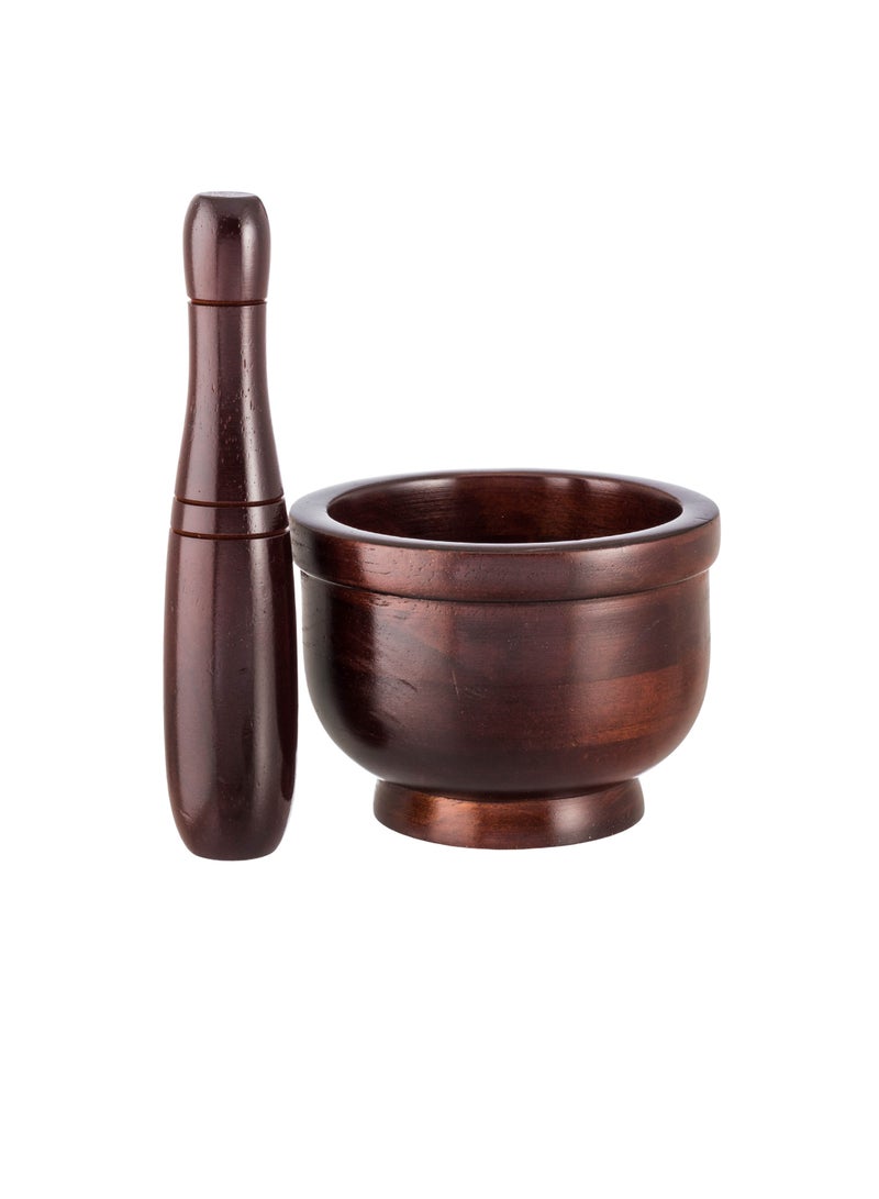 Dania Mortar and pestle set made of beech wood - Image 3