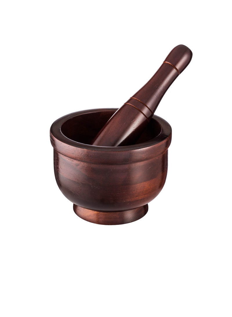 Dania Mortar and pestle set made of beech wood - Image 1