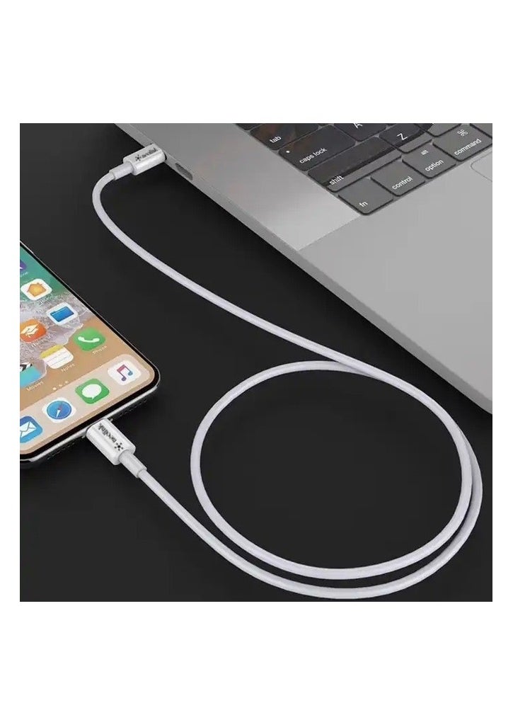 neolink - NEOLINK Type C to Lightning 20W 3A High Speed Data Transfer 480Mbps Cable CE Certified Fast Charging Cords Compatible with iPhones/Airpods/Car Chargers - White - Image 1