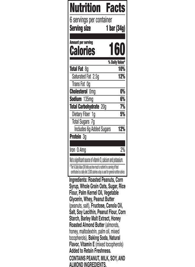Nature Valley Sweet and Salty Nut Granola Bars, Peanut, 6 Bars, 7.2 oz (Pack of 8) - Image 5