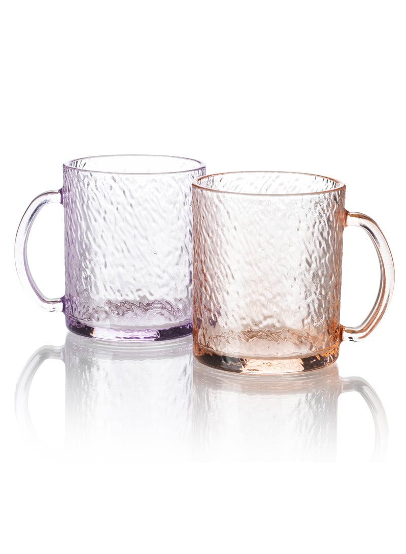 Dania Set of 6 colored glass mugs Each piece is a different color to add more A delight to your kitchen.   Capacity: 280ml Height: 9 cm.  - Image 3
