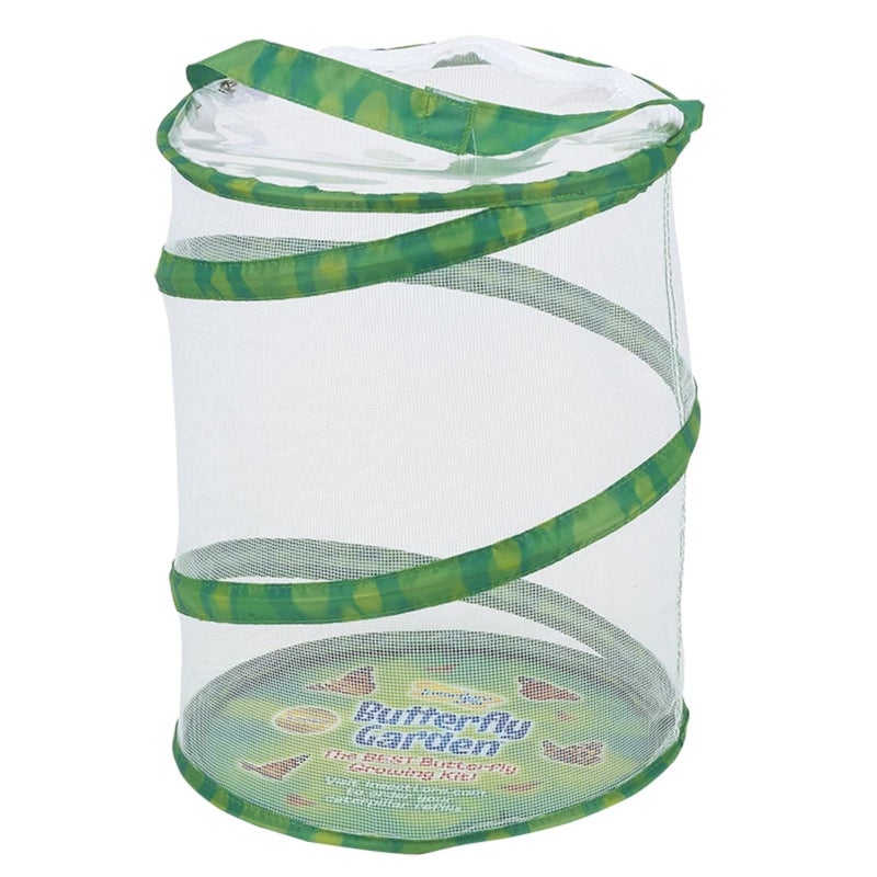 Insect Lore Butterfly Garden Habitat | Washable, Reusable, Folds Flat | Medium 12 Inch Butterfly Growing Habitat - Image 1