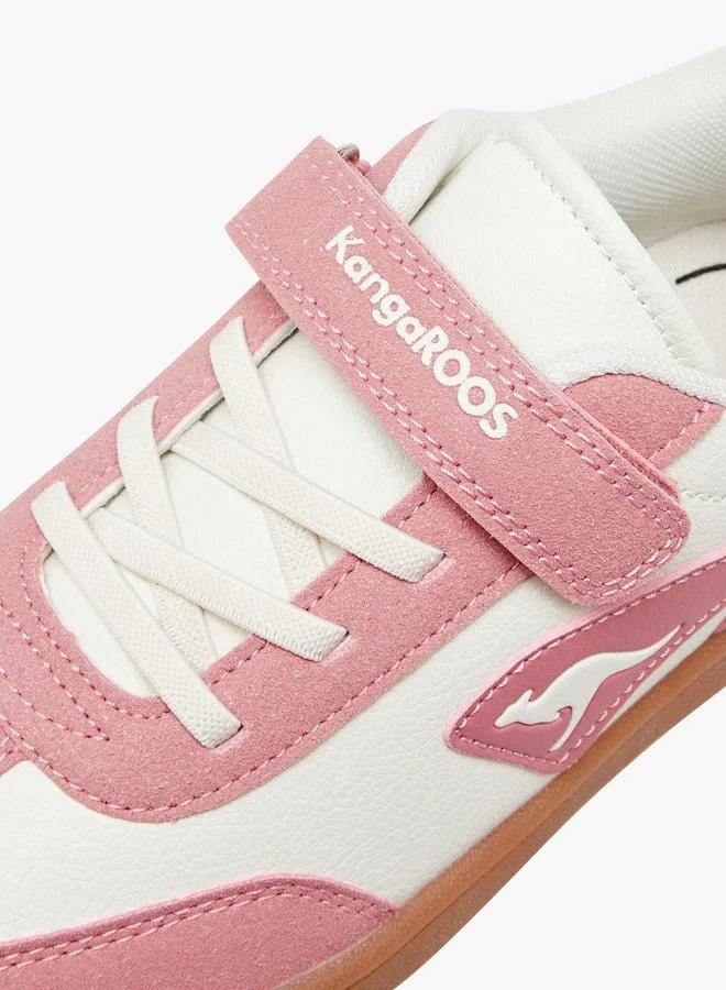 kangaROOS  Girls' Panelled Sneakers with Hook and Loop Closure for Women | Best Price UAE
