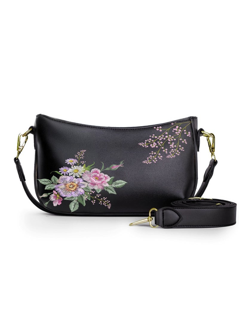 Tat 17-The Rose Roses Crossbody bags Black  - Image 1