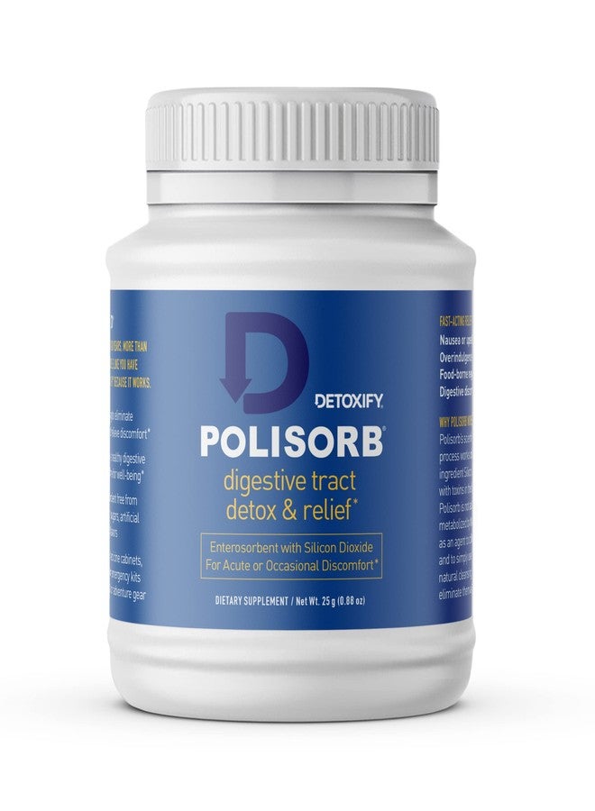 Detoxify Polisorb Digestive Tract Cleanse – Silicon Dioxide Detox Drink for Gut Health, Stomach Comfort & Cleansing, Mixes with Water, Juice, Tea - Family-Friendly, 2 Tbsp Serving for Adults - Image 1