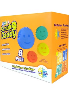 Scrub Daddy Scrub Daddy Sponges Set - Variety Colors - Scratch-Free Multipurpose Dish Sponge - BPA Free & Made with Polymer Foam - Stain & Odor Resistant Kitchen Sponge (8 Count)  - Image 1