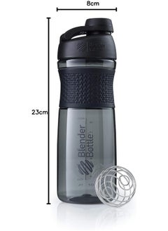 BlenderBottle Blender Bottle SportMixer Twist Cap Tritan Grip Shaker 20-Ounce, Black 28oz  - Image 3