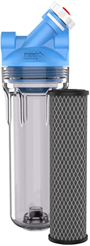 OMNIFilter Pentair OMNIFilter U30 Filter System, 10" Premium Standard Water Filtration System with Bypass Valve-in-Head, 3/4" NPT, Includes Clear Housing, T01 Cartridge, Wrench and Mounting Bracket, 5 Micron - Image 1