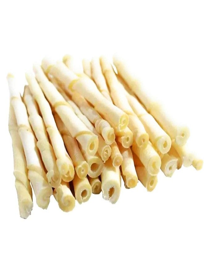 KsPups Rawhide Twisted Treat Chew Sticks I Milky Flavor Sticks Provide I Proper Protein Fresh & Natural Chicken Stick Treats for I All Breeds Dogs I Pack of 500 Gram I - Image 2