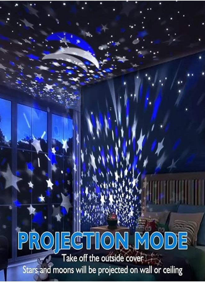 M MIAOYAN Star Night Light for Kids, Nebula Star Projector 360 Degree Rotation - 4 LED Bulbs 12 Color Changing Lights with USB Cable, Romantic Gift for Men Women Kids  - Image 2