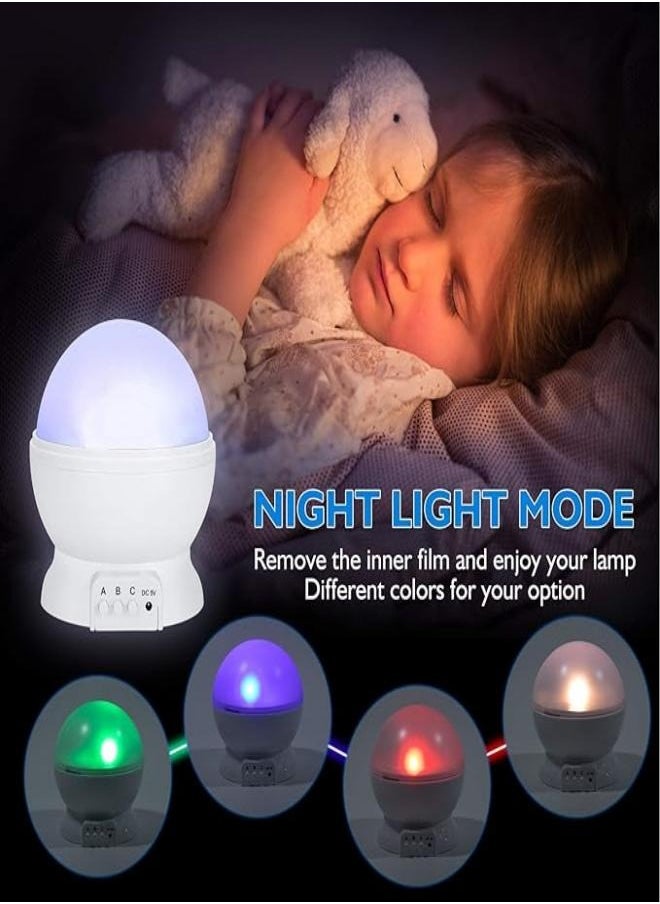 M MIAOYAN Star Night Light for Kids, Nebula Star Projector 360 Degree Rotation - 4 LED Bulbs 12 Color Changing Lights with USB Cable, Romantic Gift for Men Women Kids  - Image 4