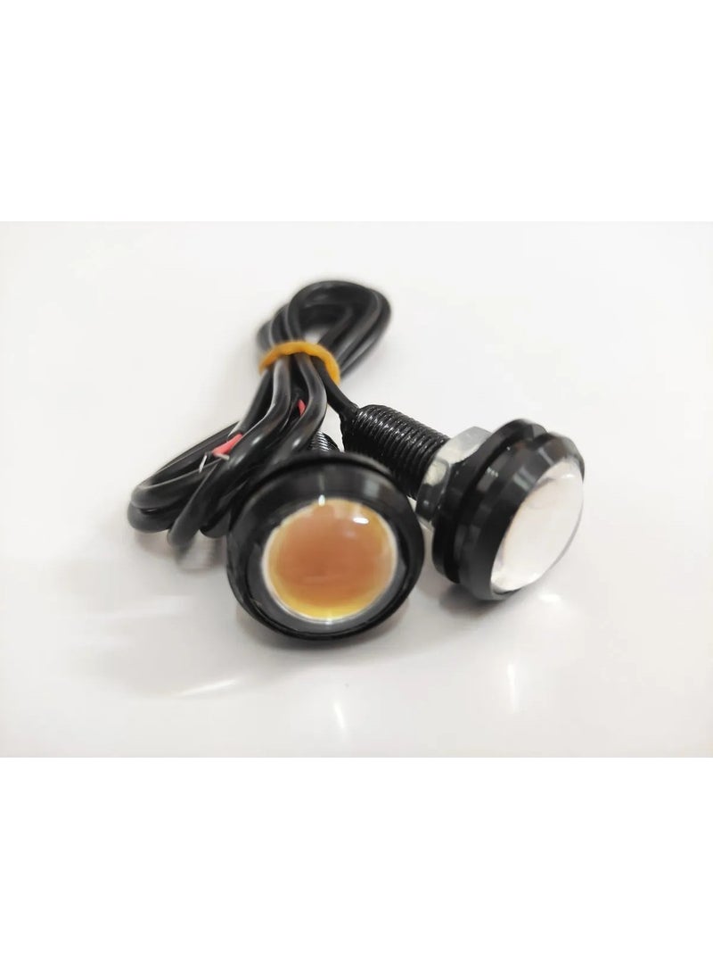 Replax - Eagle Eye Orange 12V Under-Mirror LED Lamp 22 mm 2 Li Cob LED - Image 1
