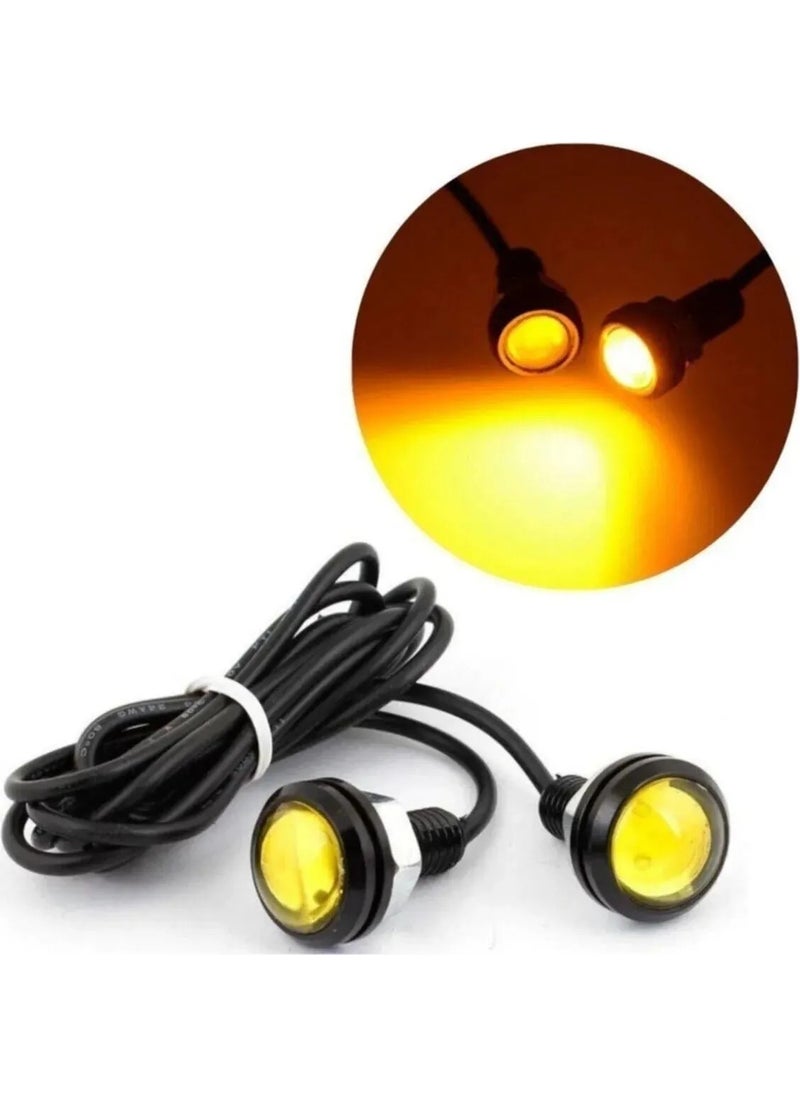 Replax - Eagle Eye Orange 12V Under-Mirror LED Lamp 22 mm 2 Li Cob LED - Image 1