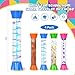 FKYTION Cool Tubes Toy Liquid Motion Bubbler 4Pack Colorful Sensory Toys Classroom Learning Time Management Home or School Desktop Toys - Image 4