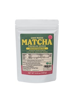 GRIN MOOD | Matcha Green Tea Powder Premium Grade | Decaffeinated Green tea, Organic, 3.53Oz - pzsku/Z90D958BD476866F9A407Z/45/_/1729844081/8e449753-529e-4402-887e-553cdf78827e